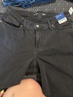 Old Navy Black Straight-Leg Jeans